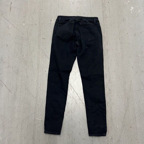 Miss Me Black Jeans‎ Skinny Ankle Size 27 Distressed With Lace - Picture 1 of 9